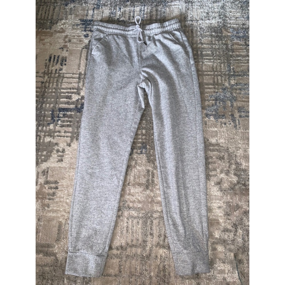 Kyodan Outdoor Grey Herringbone Joggers Drawstring Athletic Pants Small